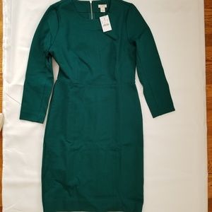 J. Crew dress in forest green
